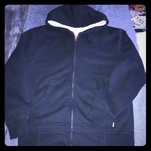 💕really nice and warm men’s faux fur lined zip up